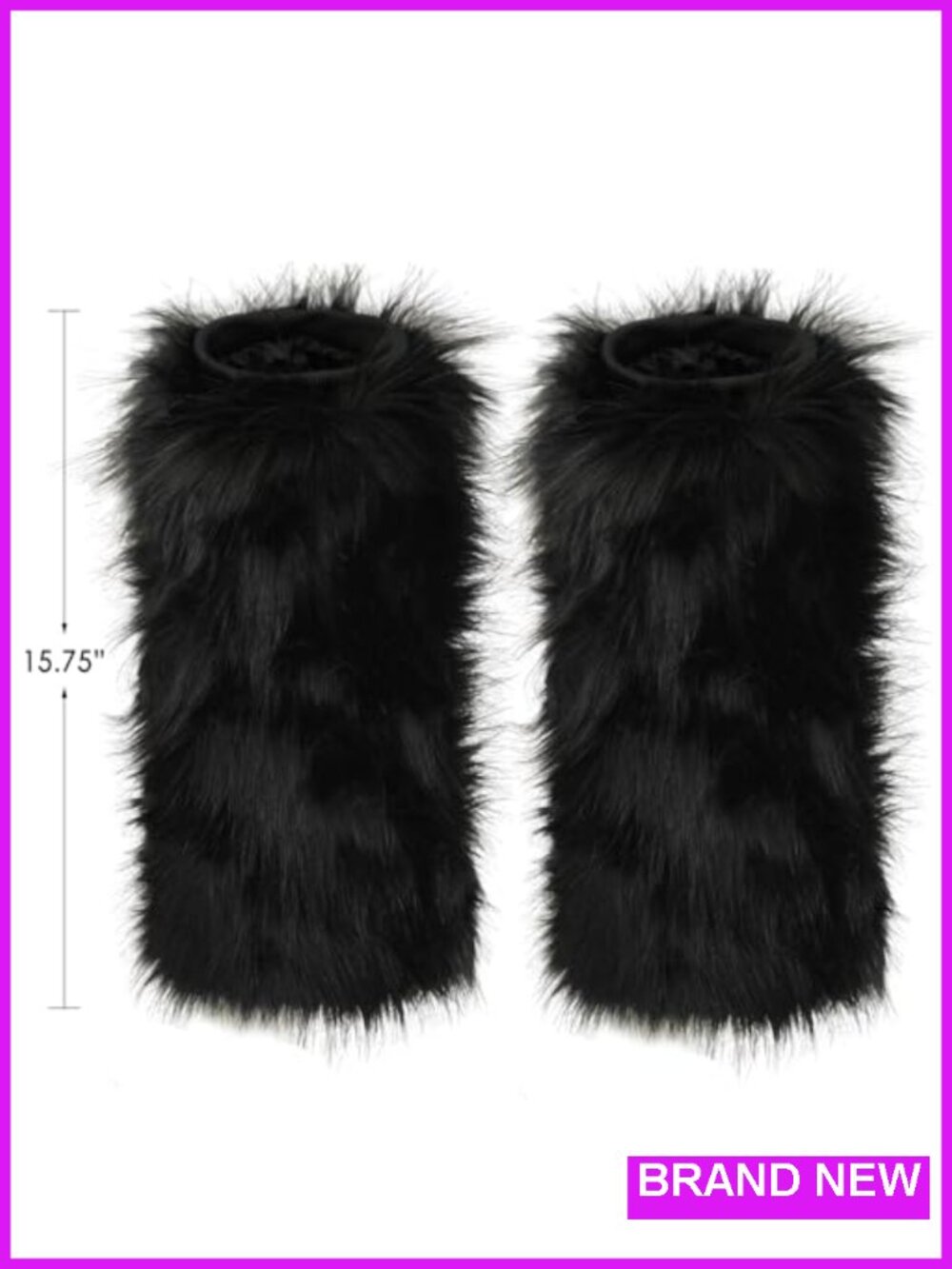 Women Faux Fur Leg Warmers with Fuzzy Sunglasses Set, Fluffy Boot Covers for - Picture 2 of 6